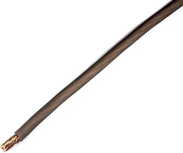 Strømkabel 10mm² OFC Grå, Lbm forside/front