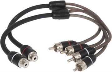 Phono Y-kabel 0.40 meter (1 hun og 2 hanner) 2 Stk Stage 2