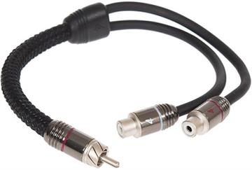 Phono Y-kabel 0.40 meter (1 han og 2 hunner) Stage 3