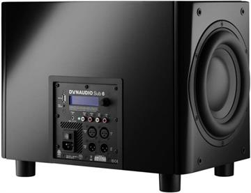 Dynaudio Sub 6 Sort 9" Aktiv subwoofer med DSP bagside/back