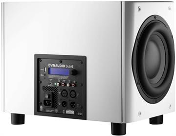 Dynaudio Sub 6 Hvid 9" Aktiv subwoofer med DSP bagside/back