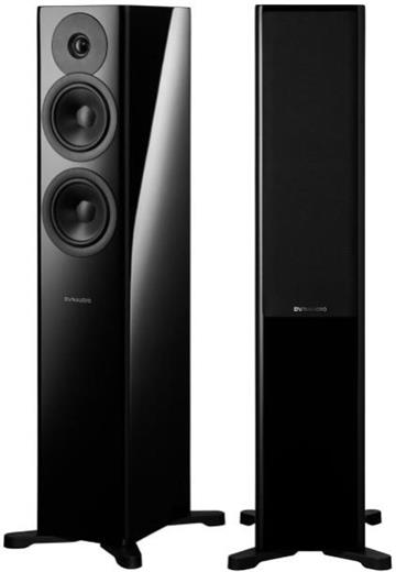 Dynaudio Evoke 30 Sort højglans Gulvhøjttalersæt profil forside/front