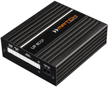 Match UP 8DSP med MEC Analog IN modul 8-kanals Plug & Play forstærker med 9-kanals DSP til bil profil forside/front