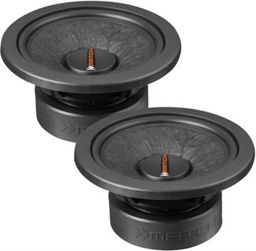 Match PP 72W-D Subwoofer løse enheder sæt 6.5" oversigt