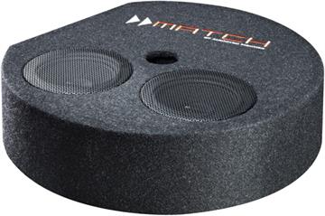 Match PP 7S-D Plug & Play Subwoofer i kabinet til hjulbrønden 2x 6.5" profil