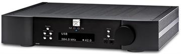 Moon 240i Neo Integreret forstærker med MM RIAA og DAC profil forside/front sort