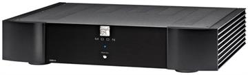 Moon 330A Neo 2-kanals effektforstærker profil forside/front sort