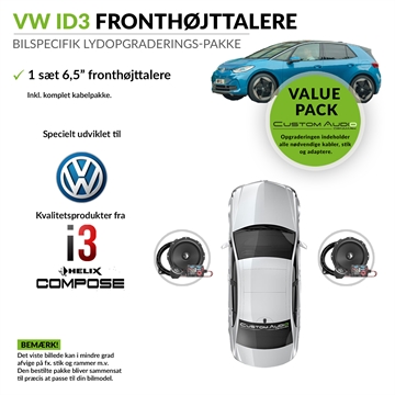 VW ID3 fronthøjttaler lydpakke