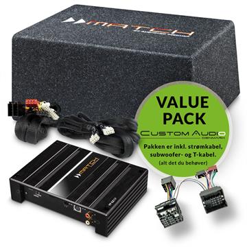 Match Plug & Play lydpakke med kompakt 8" subwoofer forside