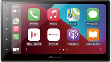Pioneer SPH-DA160DAB Autoradio med Apple CarPlay, Android Auto og DAB+ forside Apple CarPlay/front Apple CarPlay