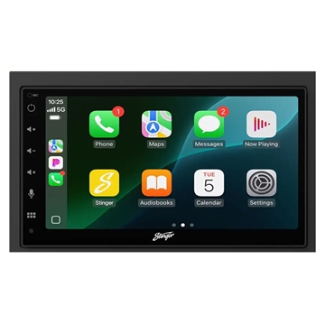 Stinger iE268E Autoradio med trådløs Apple CarPlay/Android Auto