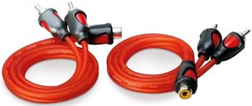 Phono Y-kabel 0.5 meter (1 hun og 2 hanner) Tredobbelt skærmning 2 Stk forside/front