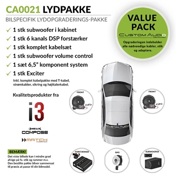 ATF-0021 - Bilspecifik Premium Upgrade lydpakke