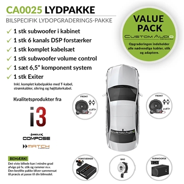 ATF-0025 - Bilspecifik Premium Upgrade lydpakke