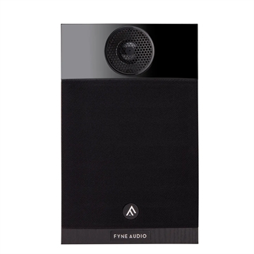 Fyne Audio F300 Kompakt højttaler i Sort ask Forside/front med højttalergitter