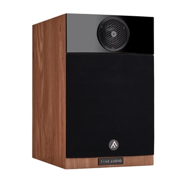 Fyne Audio F300 Kompakt højttaler i Lys eg Profil forside/front med højttalergitter