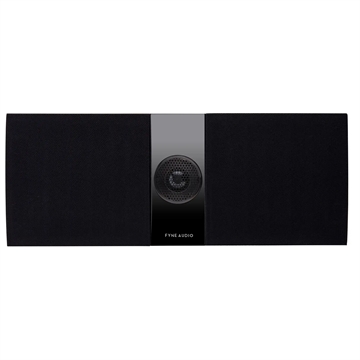 Fyne Audio F300C Centerhøjttaler i sort ask Forside/front med højttalergitter
