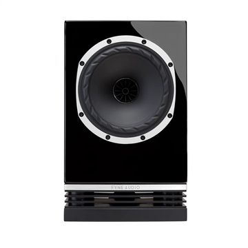 Fyne Audio F500 Kompakt højttaler i Piano sort Forside/front uden højttalergitter