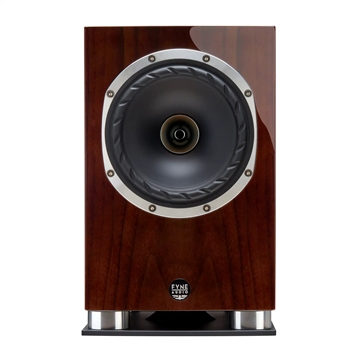 Fyne Audio F500SP Kompakt højttaler i Piano valnød Forside/front uden højttalergitter