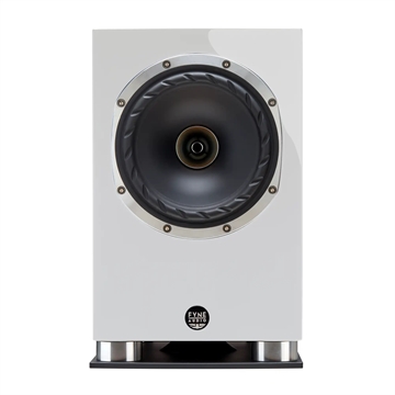 Fyne Audio F500SP Kompakt højttaler i Piano hvid Forside/front uden højttalergitter