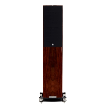 Fyne Audio F501SP Gulvhøjttaler i Piano valnød Forside/front med højttalergitter