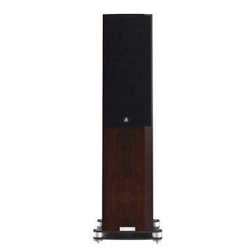 Fyne Audio F502SP Gulvhøjttaler i Piano valnød Forside/front med højttalergitter