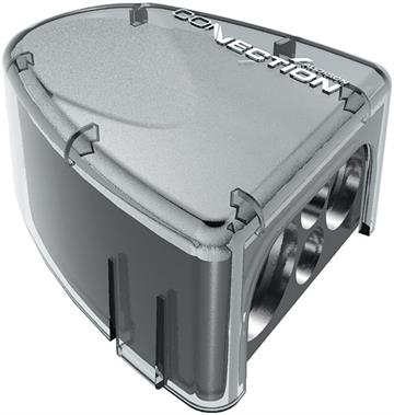 Connection SBC 41N Negativ batteri terminal/Polsko til 1x 50mm2, 1x 25mm2 og 2x 8mm2 stelkabel forside/front