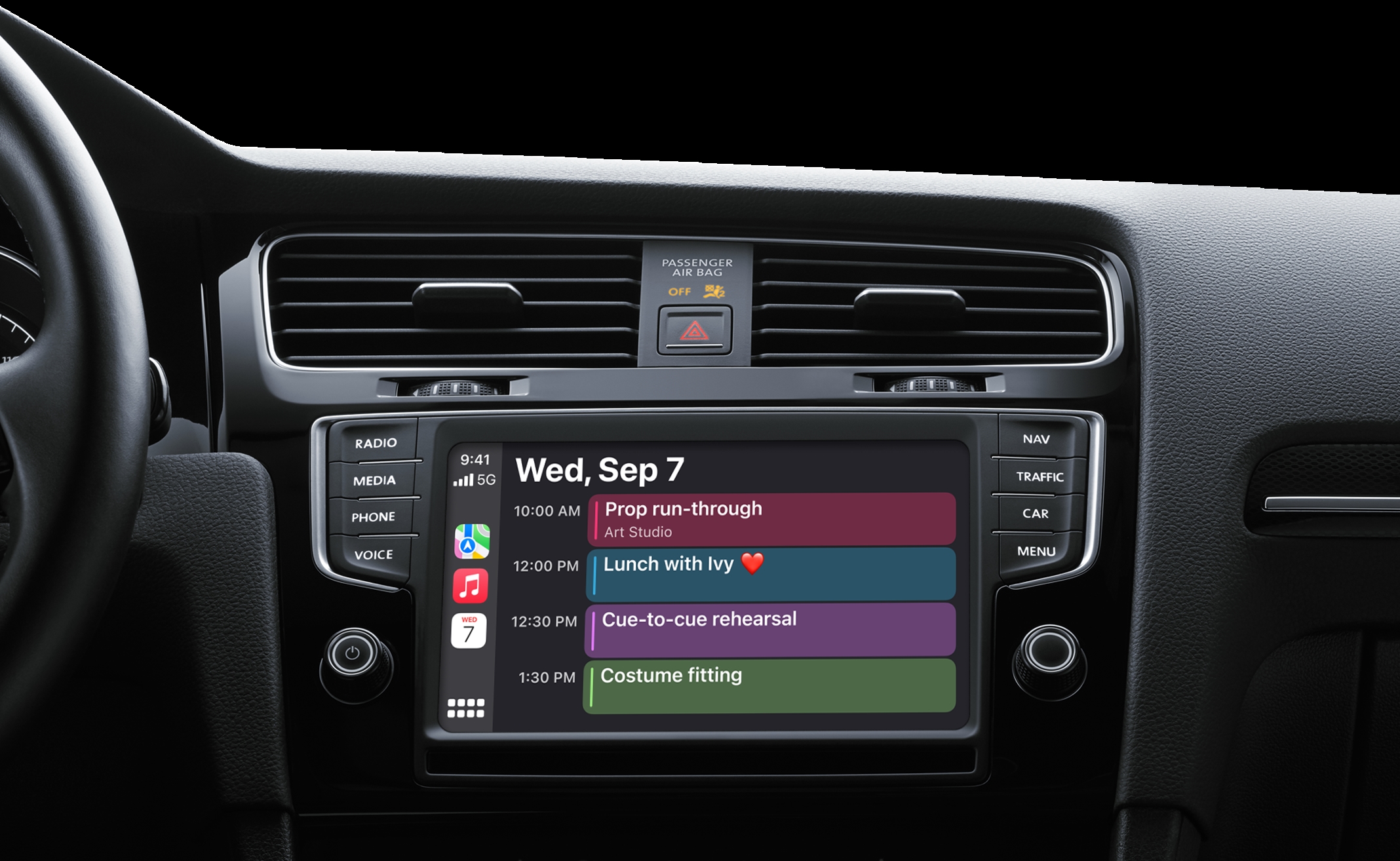 Apple Carplay med Custom Audio