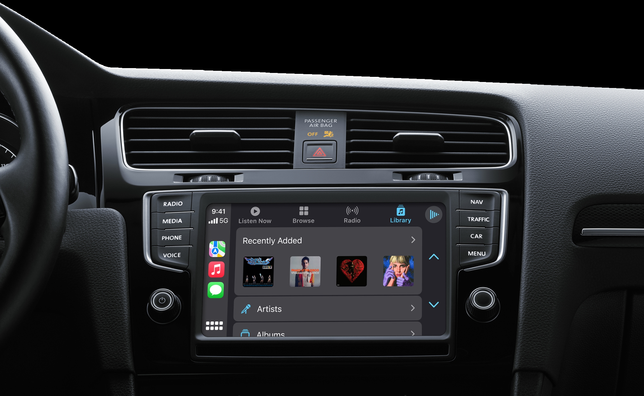 Apple Carplay med Custom Audio