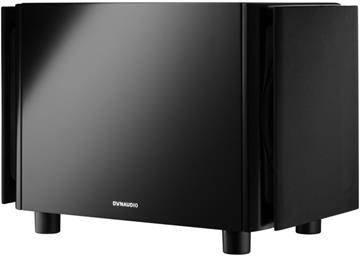 Dynaudio Sub 6 Sort 9" Aktiv subwoofer med DSP profil forside/front med gitter