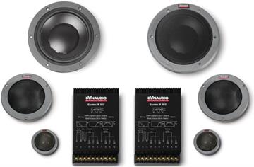 Dynaudio Esotec System 342 6.5" 3-vejs Komponent højttalersæt til bil forside/front