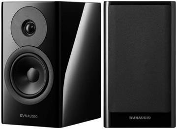 Dynaudio Evoke 10 Sort højglans Kompakt højttalersæt profil forside/front