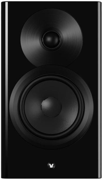 Dynaudio Focus 10 Sort højglans Aktiv kompakt højttalersæt forside/front