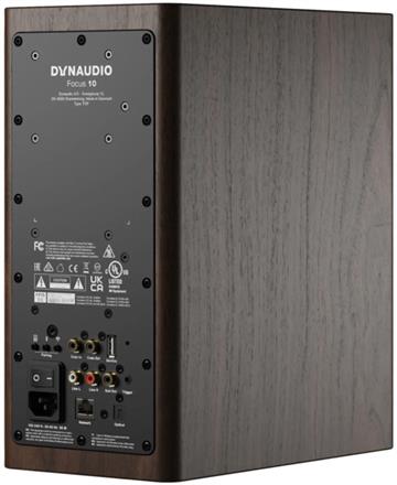 Dynaudio Focus 10 Valnød Aktiv kompakt højttalersæt bagside/back
