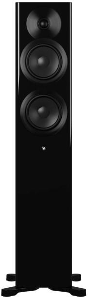 Dynaudio Focus 30 Sort højglans Aktiv gulvhøjttalersæt forside/front