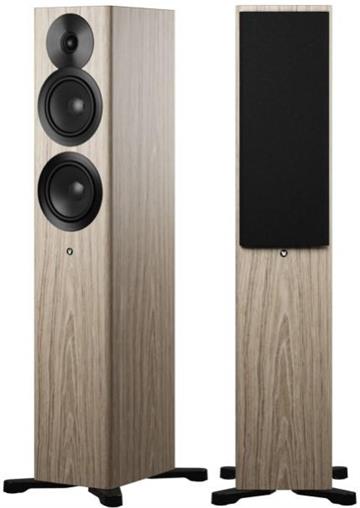Dynaudio Focus 30 Blonde Wood Aktiv gulvhøjttalersæt profil forside/front