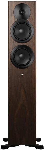 Dynaudio Focus 30 Valnød Aktiv gulvhøjttalersæt forside/front