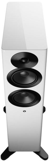 Dynaudio Focus 30 Hvid højglans Aktiv gulvhøjttalersæt top