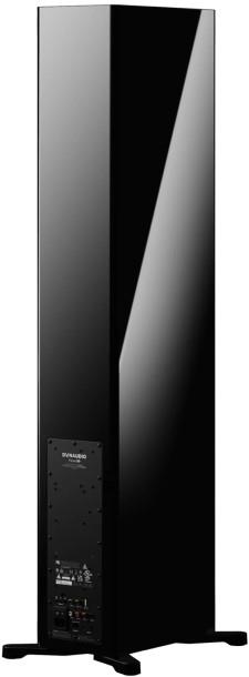 Dynaudio Focus 50 Sort højglans Aktiv gulvhøjttalersæt bagside/back