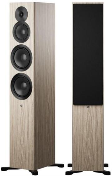 Dynaudio Focus 50 Blonde Wood Aktiv gulvhøjttalersæt profil forside/front