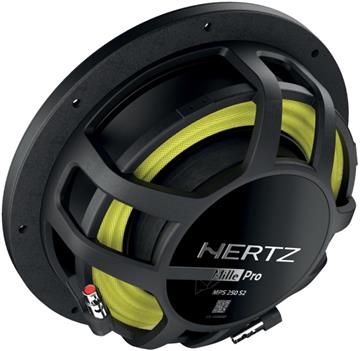 Hertz Mille Pro MPS 250 S4 4 Ohm Slimfit 10" subwoofer løs enhed bagside/back