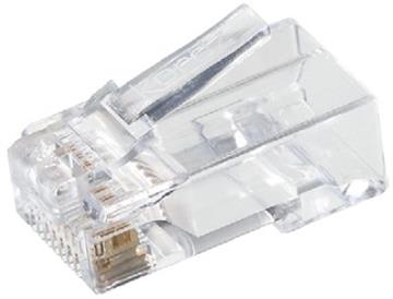 Kordz RJ45 S/FTP CAT6 løst stik PUSH-THROUGH profil forside/front