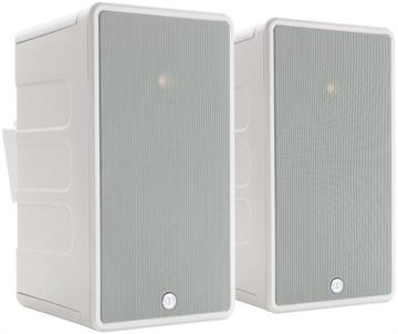 Monitor Audio Climate 80 Hvid Udendørshøjttalersæt til haven profil forside/front
