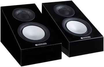 Monitor Audio Silver AMS 7G Sort højglans Dolby Atmos højttalersæt forside/front