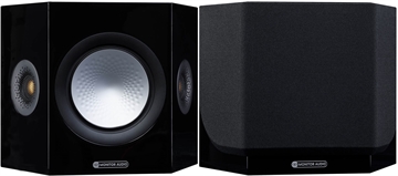 Monitor Audio Silver FX 7G Sort højglans Baghøjttaler sæt forside/front