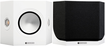 Monitor Audio Silver FX 7G Satin hvid Baghøjttaler sæt forside/front