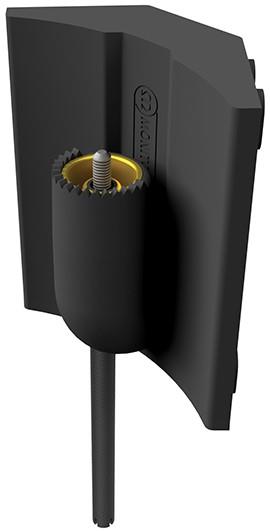 Monitor Audio V-Corner Sort Hjørne vægbeslag til Vecta V240 og V240-LV profil forside/front