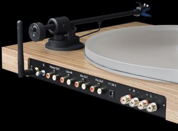 Pro-Ject Juke Box S2 Pladespiller med indbygget forstærker Valnød bagside/back