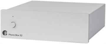 Pro-Ject Phono Box S2 Sølv MM & MC RIAA forstærker forside/front