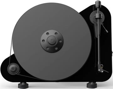 Pro-Ject VT-E BT R Pladespiller med Bluetooth og RIAA forstærker Sort højglans forside/front